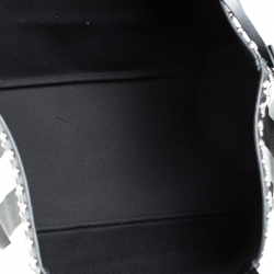 Pre Owned Givenchy Black/White Stripe Coated Canvas Antigona Tote