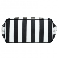 Pre Owned Givenchy Black/White Stripe Coated Canvas Antigona Tote