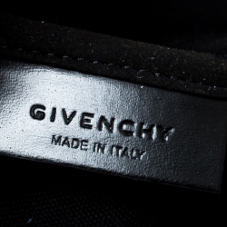 Pre Owned Givenchy Black/White Stripe Coated Canvas Antigona Tote