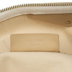 Pre Owned Givenchy Beige and White Monogram Shoulder Bag