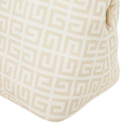 Pre Owned Givenchy Beige and White Monogram Shoulder Bag