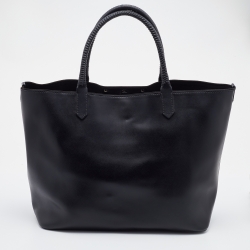 مملوكة مسبقًا Givenchy Black Leather Antigona Whipstitch Handle Tote