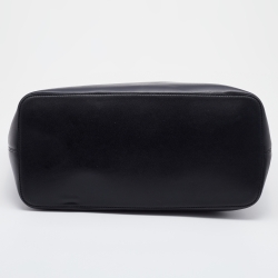 مملوكة مسبقًا Givenchy Black Leather Antigona Whipstitch Handle Tote