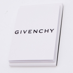 مملوكة مسبقًا Givenchy Black Monogram Coated Canvas 4G Large Zip Pouch
