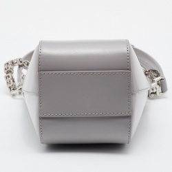 Givenchy Grey Leather Mini Antigona Vertical Crossbody Bag