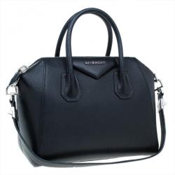 Pre Owned Givenchy Black Small Goatskin Antigona Satchel
