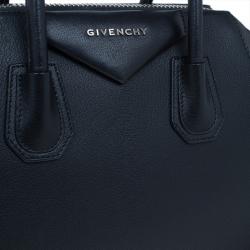 Pre Owned Givenchy Black Small Goatskin Antigona Satchel
