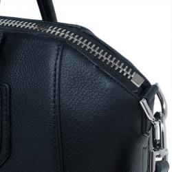 Pre Owned Givenchy Black Small Goatskin Antigona Satchel