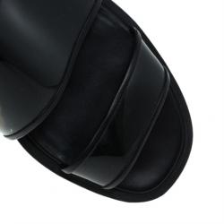 Givenchy Black PVC Embellished Heel Sandals Size 37.5