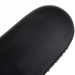 Pre Owned Givenchy Black Mink Fur Flat Slides Size 40