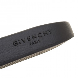 Pre Owned Givenchy Black Mink Fur Flat Slides Size 40