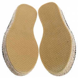 Givenchy Black Leather Star Espadrille Flats Size 40