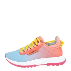 مملوكة مسبقًا Givenchy Multicolor Fabric and Leather Spectre Degrade Low Top Sneakers Size 38