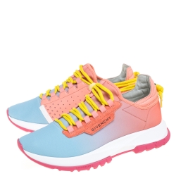 مملوكة مسبقًا Givenchy Multicolor Fabric and Leather Spectre Degrade Low Top Sneakers Size 38