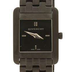 Pre Owned Givenchy Black Stainless  Steel  Asparas Women's Wristwatch 22 mm