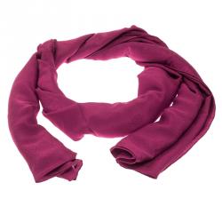 Pre Owned Givenchy Pink Floral Silk Jacquard Scarf