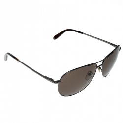 Givenchy Grey/Brown SGV 410 Aviator Sunglasses 