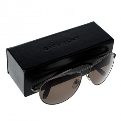 Givenchy Grey/Brown SGV 410 Aviator Sunglasses 