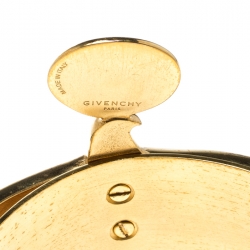 Givenchy Falcon Textured Gold Tone Armlet Cuff Bracelet