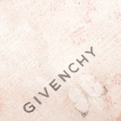Pre Owned Givenchy Brown Butterfly Printed Silk Chiffon Square Scarf
