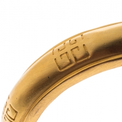 Givenchy Gold Tone Logo Bangle