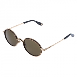 Givenchy Gold Tone/Green GV 7052/S Oval Sunglasses 