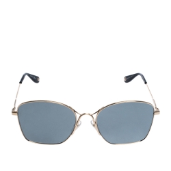 Givenchy Gold/Grey Silver Mirrored GV7092/S J5GT4 Square Sunglasses