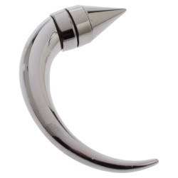Givenchy Magnetic Shark Tooth Silver Tone Single Stud Earring