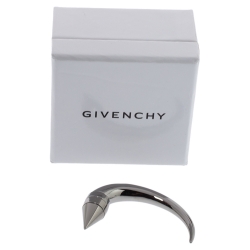 Givenchy Magnetic Shark Tooth Silver Tone Single Stud Earring