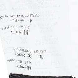 Givenchy Couture Black Digital Printed Sleeve Detail Blazer S