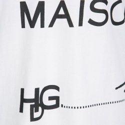 Pre Owned Givenchy White Cotton Oversized Maison Tank Top M