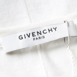 Pre Owned Givenchy White Cotton Oversized Maison Tank Top M