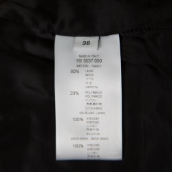 مملوكة مسبقًا Givenchy Black Wool Cropped Military Jacket S