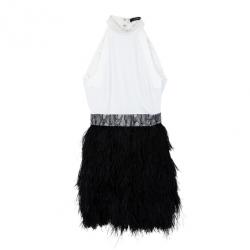 Pre Owned Givenchy Feathered Dress S