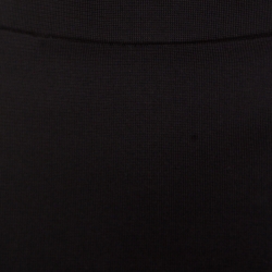 Givenchy Black Stretch Knit Asymmetric Hem Techno Cady Skirt M