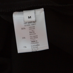 Givenchy Black Stretch Knit Asymmetric Hem Techno Cady Skirt M