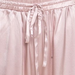 Givenchy Dusty Rose Satin Silk Elasticized Waist Straight Fit Pants M