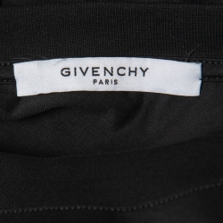 مملوكة مسبقًا Givenchy Black Vintage Logo Print Cotton Crew Neck T-Shirt S