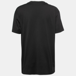 مملوكة مسبقًا Givenchy Black Vintage Logo Print Cotton Crew Neck T-Shirt S