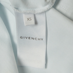 Givenchy White MMW Printed Cotton Knit Short Sleeve T-Shirt XS