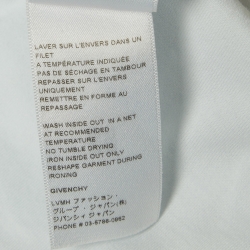 Givenchy White MMW Printed Cotton Knit Short Sleeve T-Shirt XS