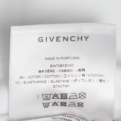 Givenchy White Logo Print Cotton Jersey T-Shirt M