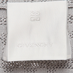 Givenchy Grey Monogram Patterned Knit Hoodie M