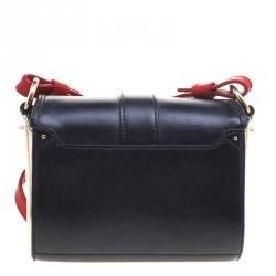 Pre Owned Givenchy Black/Gold Leather Obsedia Shoulder Bag