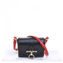 Pre Owned Givenchy Black/Gold Leather Obsedia Shoulder Bag