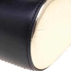 Pre Owned Givenchy Black/Gold Leather Obsedia Shoulder Bag