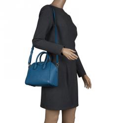 Pre Owned حقيبة جيفنشي أنتيغونا ميني جلد زرقاء