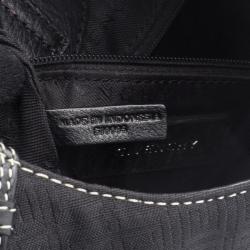 Pre Owned Givenchy Black Canvas Signature Hobo