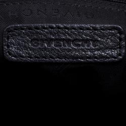 Givenchy Black Canvas and Leather Signature Double Zip Satchel