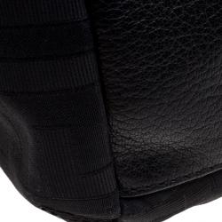 Givenchy Black Canvas and Leather Signature Double Zip Satchel